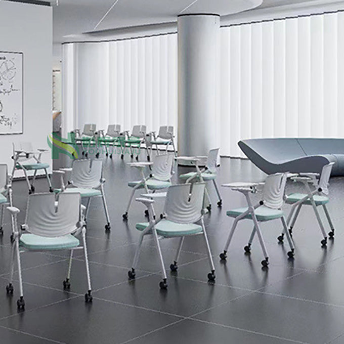 Contemporary Fixed Arms Conference Chair Plastic Chair for Office Clearhalo 'furn' 'furn_office_chair' 'Furniture' 'Office Chairs' 'Office Furniture' 'office_chair' 6774695