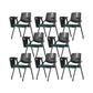 Contemporary Fixed Arms Conference Chair Plastic Chair for Office With Writing Pad Green 8 Piece Set Clearhalo 'furn' 'furn_office_chair' 'Furniture' 'Office Chairs' 'Office Furniture' 'office_chair' 6774697