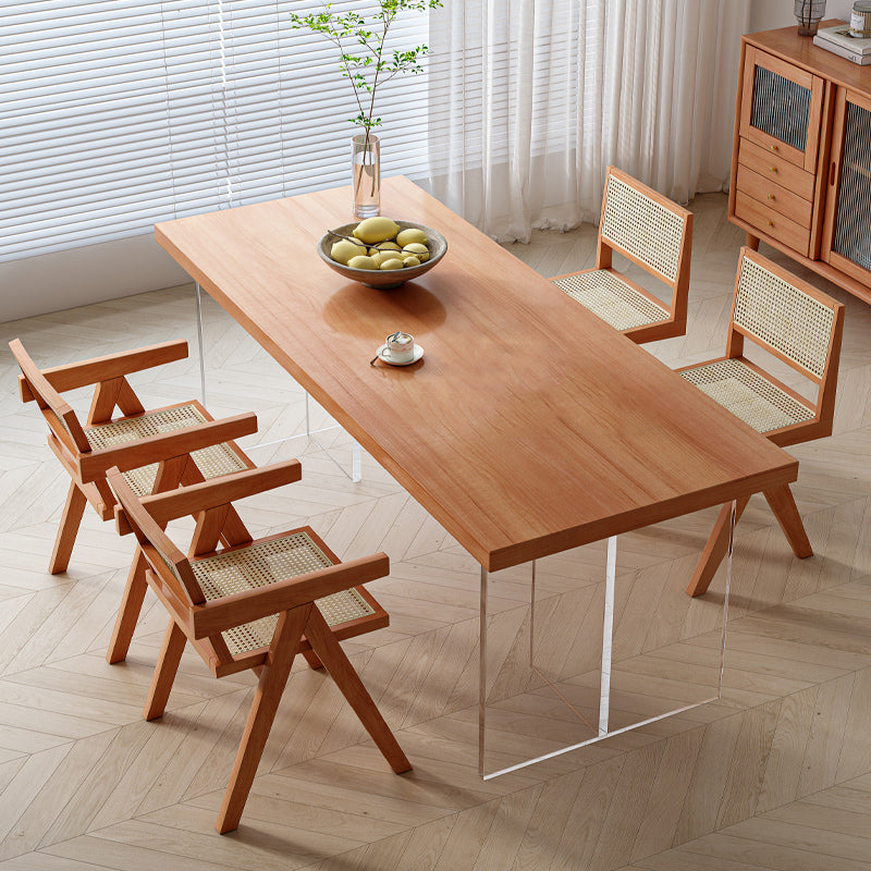 Modern massief houten meubels 1/2/4/5 PCS Standaardhoogte eetkamertafel set