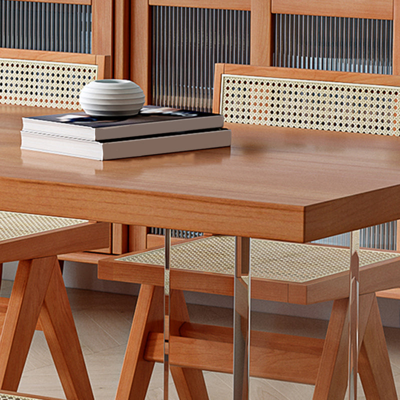 Modern massief houten meubels 1/2/4/5 PCS Standaardhoogte eetkamertafel set