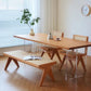 Modern massief houten meubels 1/2/4/5 PCS Standaardhoogte eetkamertafel set