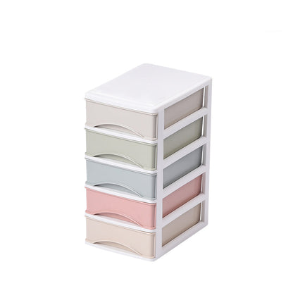 Vertical File Cabinet Color Panel Drawers Plastic File Cabinet for Home Office 6"L x 9"W x 12"H