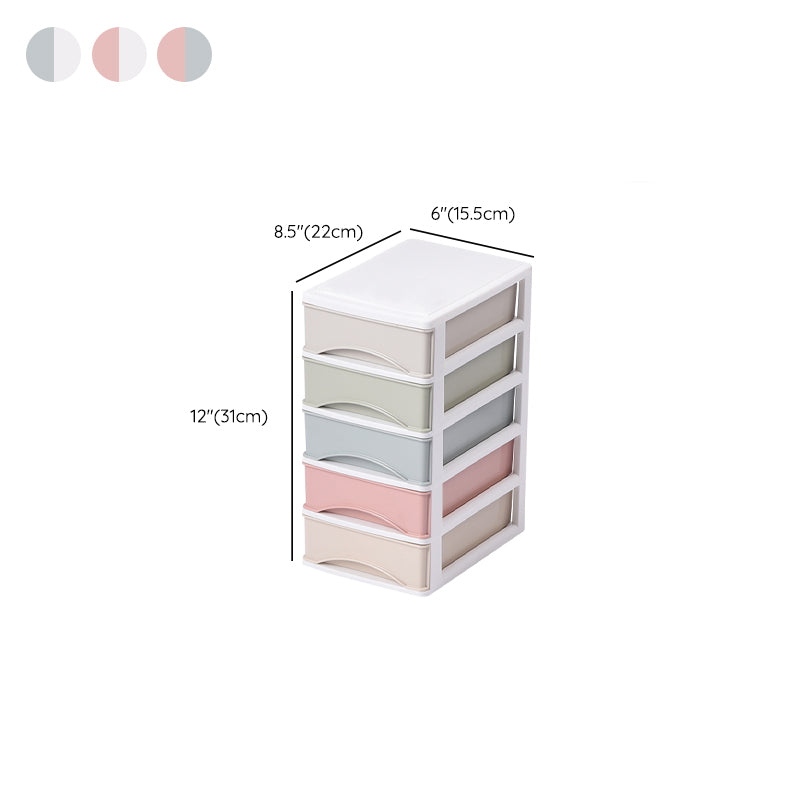 Cabine di colore del gabinetto verticale cassetti di plastica per home office