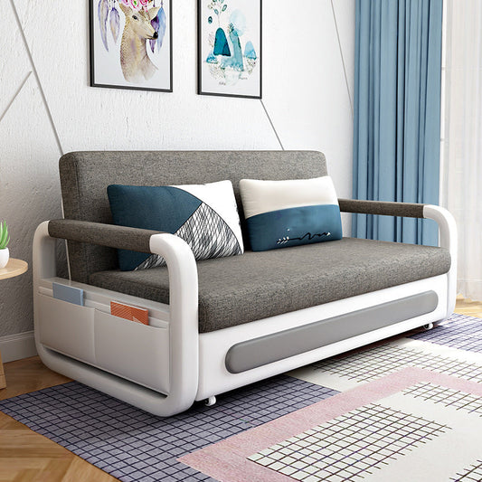 33.46 "Hコットンブレンドスリーパーソファ四角い腕張りソファベッド