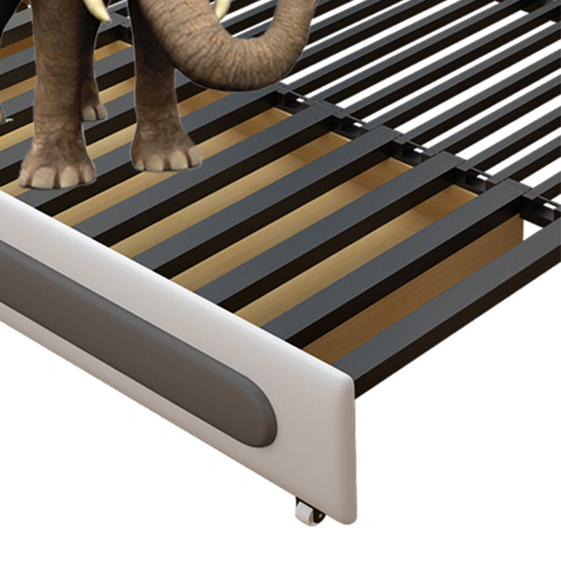 33.46" H Cotton Blend Sleeper Sofa Square Arm Upholstered Sofa Bed