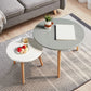 Contemporary Coffee Table Wooden Natural Coffee Cocktail Table 24"L x 24"W x 17"H + 16"L x 16"W x 14"H Shelves Not Included Clearhalo 'Coffee & Accent Tables' 'Coffee Tables' 'coffee_tables' 'furn' 'furn_coffee_tables' 'Furniture' 'Living Room Furniture' 6775483