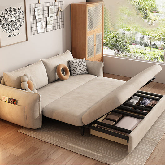 Sleepina di divano in vetrina in veglia per braccio quadrato scandinavo