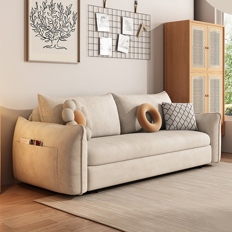 Sleepina di divano in vetrina in veglia per braccio quadrato scandinavo