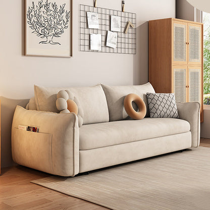 Sleepina di divano in vetrina in veglia per braccio quadrato scandinavo