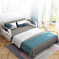 Scandinavian Styled Square Arm Sleeper 33.46"H Sleeper Sofa Bed