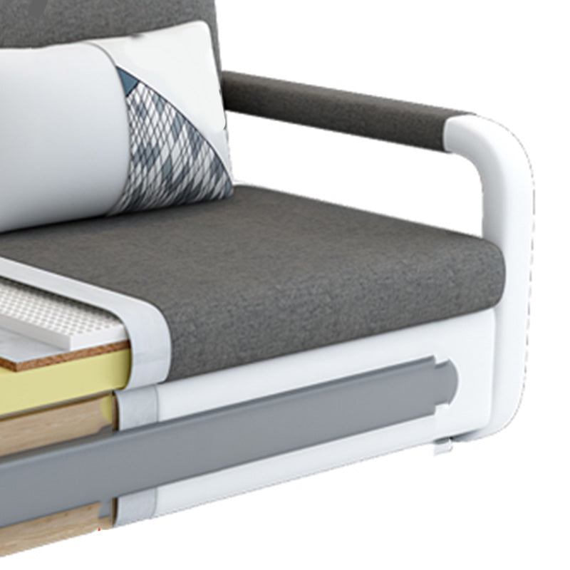 Scandinavian Styled Square Arm Sleeper 33.46"H Sleeper Sofa Bed