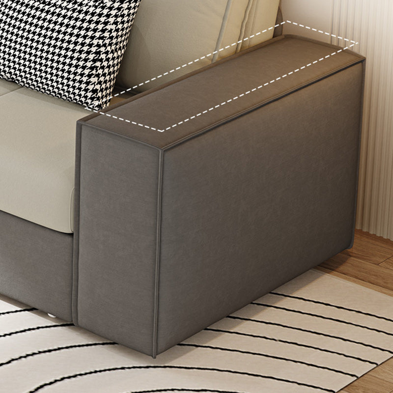 33.46 "Hフェイクレザースリーパーソファ布張りスクエアアームソファベッド