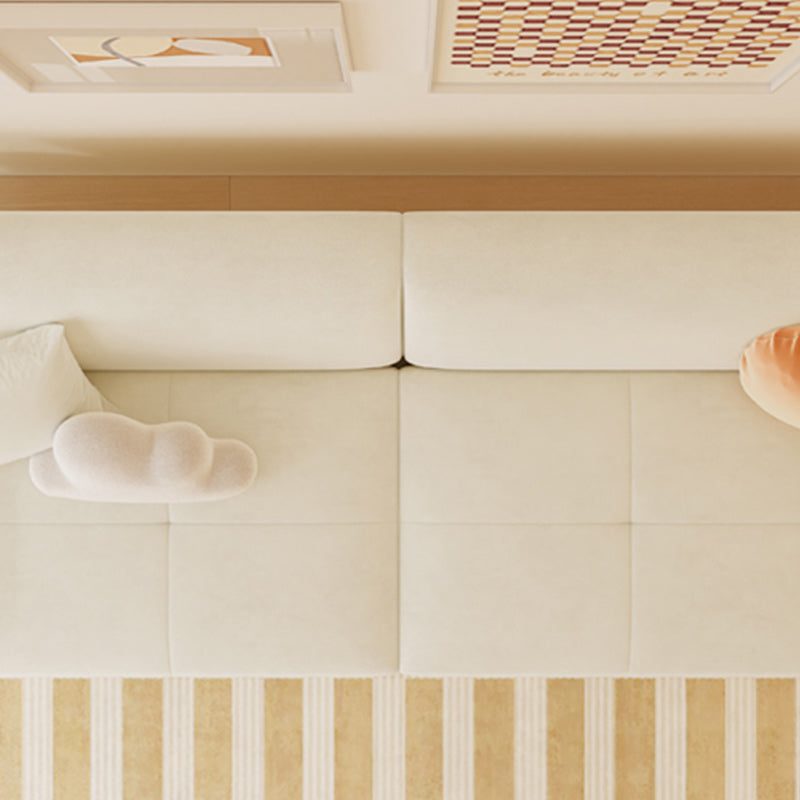 32.28 "Sleeper a braccio quadrato Scandinavo Styled Sleer Bed in bianco