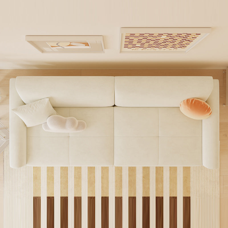 32.28 "Sleeper a braccio quadrato Scandinavo Styled Sleer Bed in bianco