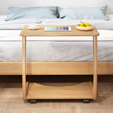 Tavolo da snack laterale a forma c-snack in stile modernista tavolo laterale superiore per camera da letto