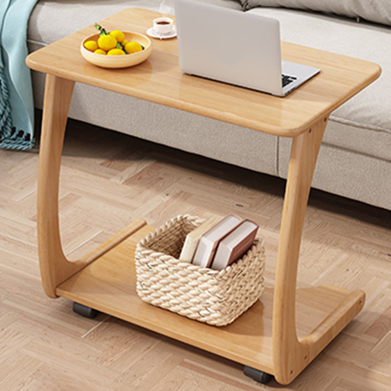 Tavolo da snack laterale a forma c-snack in stile modernista tavolo laterale superiore per camera da letto