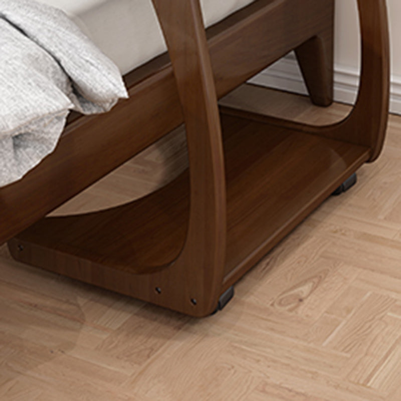 Tavolo da snack laterale a forma c-snack in stile modernista tavolo laterale superiore per camera da letto