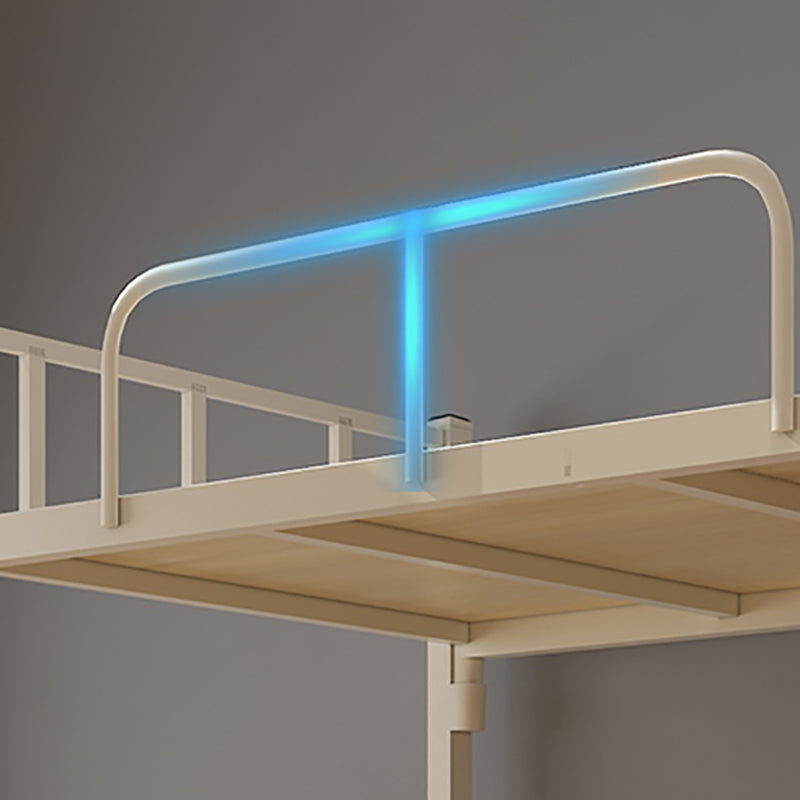 Lit superficiel contemporain lit de couleur de couleur en fer avec tête de lit et pied de pied