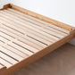 Natural Solid Wood Panel Bed Brown Contemporary Standard Bed