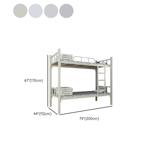Lit superposé à cadre ouvert lit contemporain en fer 66,93 pouces de haut pour chambre à coucher