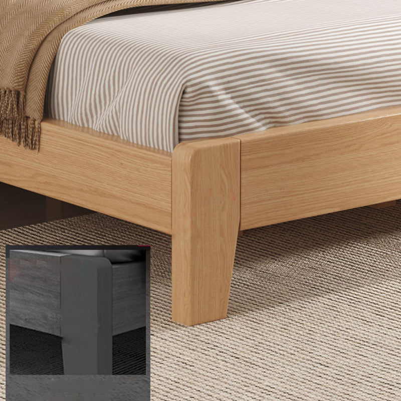 Lit en bois massif naturel avec tête de lit en bois de pin standard lit standard