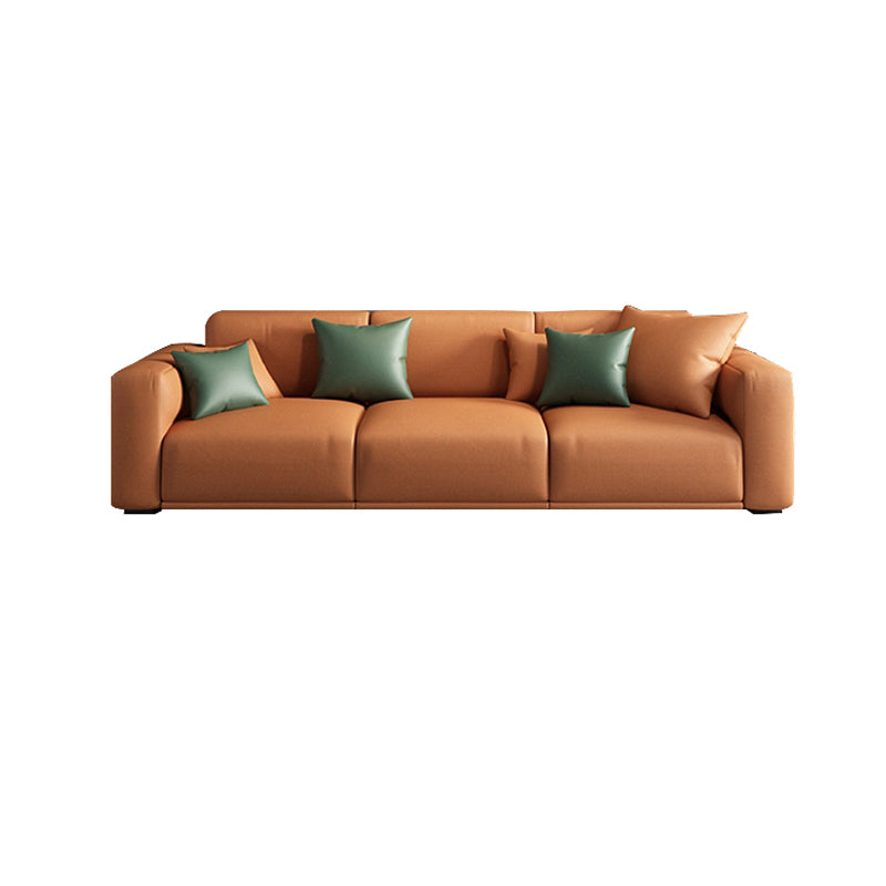 Divano standard a braccio quadrato moderno divano in legno massiccio per soggiorno