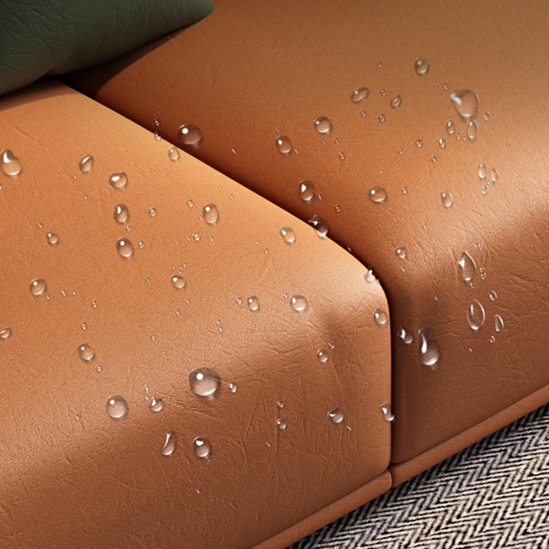 Divano standard a braccio quadrato moderno divano in legno massiccio per soggiorno