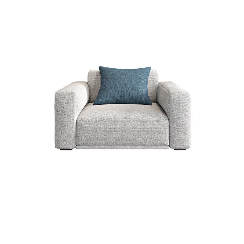 Divano standard a braccio quadrato moderno divano in legno massiccio per soggiorno