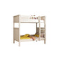 Wood Mattress Included Bunk Bed Solid Color Rectangular Bunk Bed