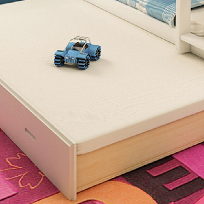 Beech stapelbed moderne stapelbed met voetbord in wit