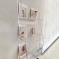 Ladder Open Back Standard Bookshelf Acrylic Modern Style Bookcase