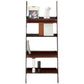 Ladder Open Back Standard Bookshelf Modern Style Acrylic Bookcase