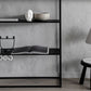 Industrial Metal Bookshelf Etagere Open Back Bookcase with Shelves