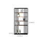 Wooden Standard Bookshelf Industrial Open Back Bookcase with Shelves