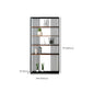 Wooden Standard Bookshelf Industrial Open Back Bookcase with Shelves
