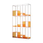 Open Back Standard Bookshelf Modern Style Acrylic Bookcase with Shelves