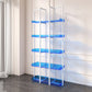 Open Back Standard Bookshelf Modern Style Acrylic Bookcase with Shelves
