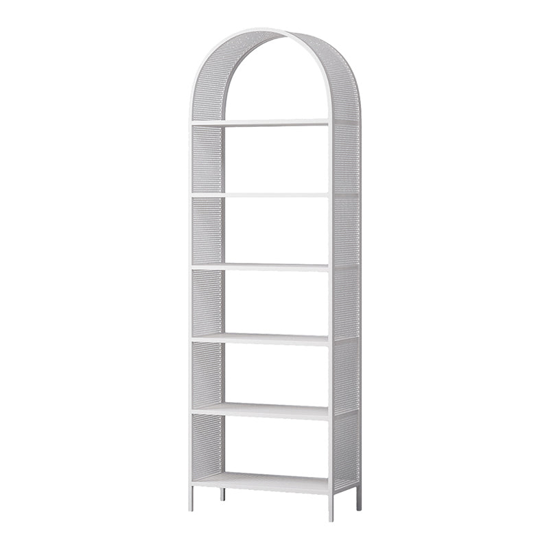 Metal Scandinavian Bookcase Standard Open Back Bookshelf with Shelves