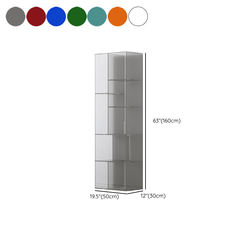 Standard Closed Back Bookshelf Modern Style Acrylbuchhandel
