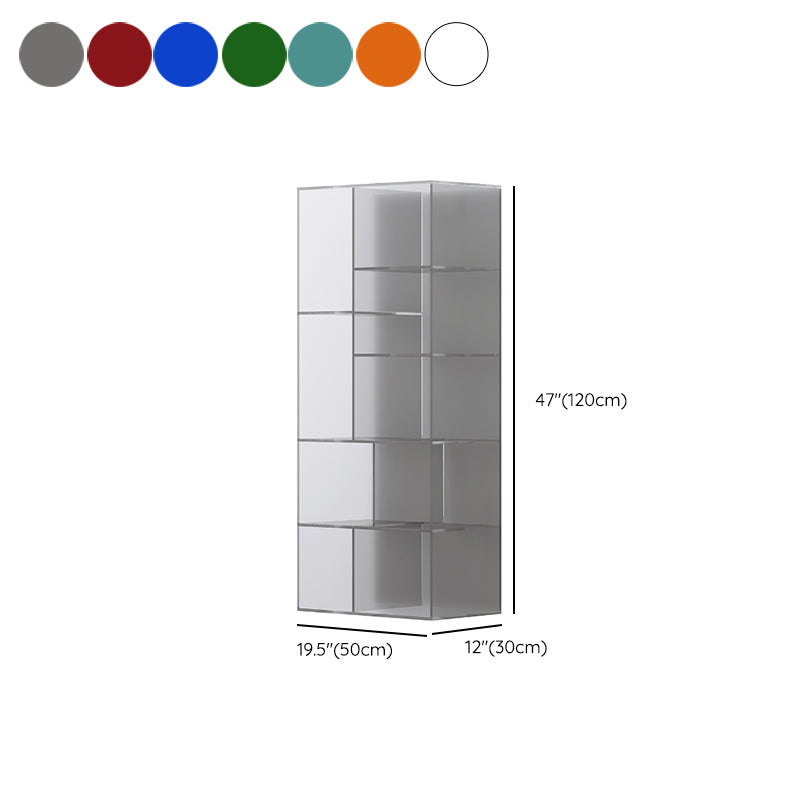 Standard Closed Back Bookshelf Modern Style Acrylbuchhandel