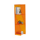Modern Style Closed Back Bookcase Standard Acrylic Bookshelf with Shelves