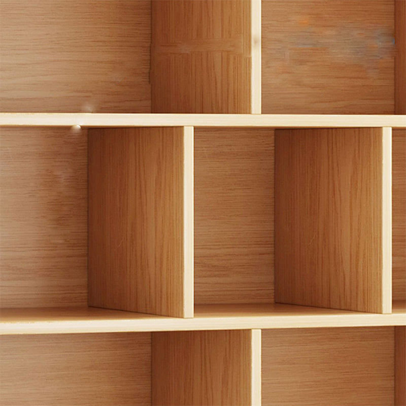 Estantería de madera de ingeniería escandinava estantería estándar con estantes