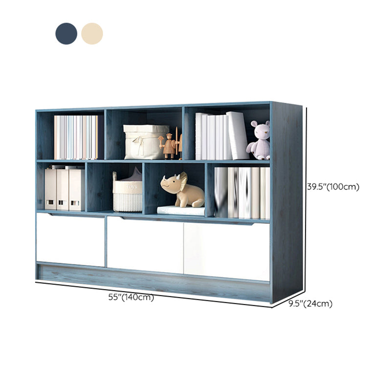 Estantería de madera de ingeniería escandinava estantería estándar con estantes