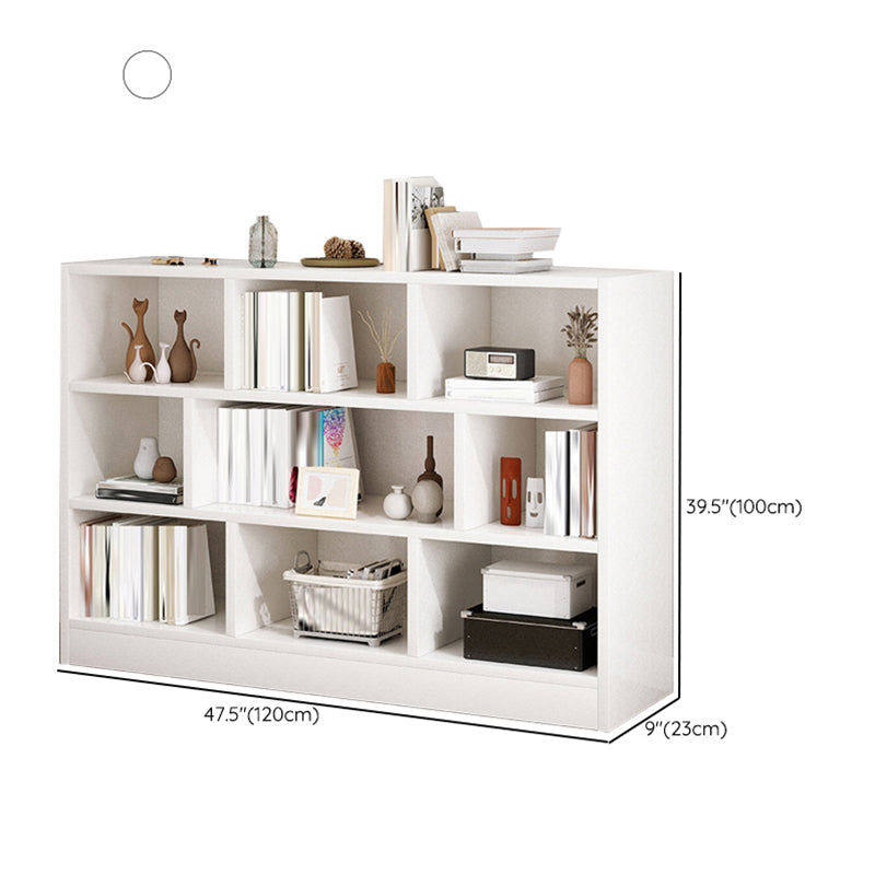 Estantería de madera de ingeniería escandinava estantería estándar con estantes