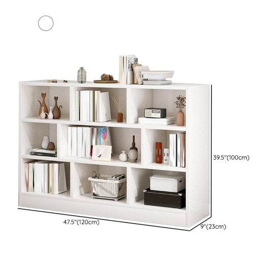 Estantería de madera de ingeniería escandinava estantería estándar con estantes