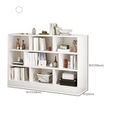 Estantería de madera de ingeniería escandinava estantería estándar con estantes