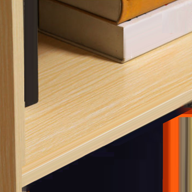 Modern Closed Back Standard Bookshelf Engineered Wood Bookcase