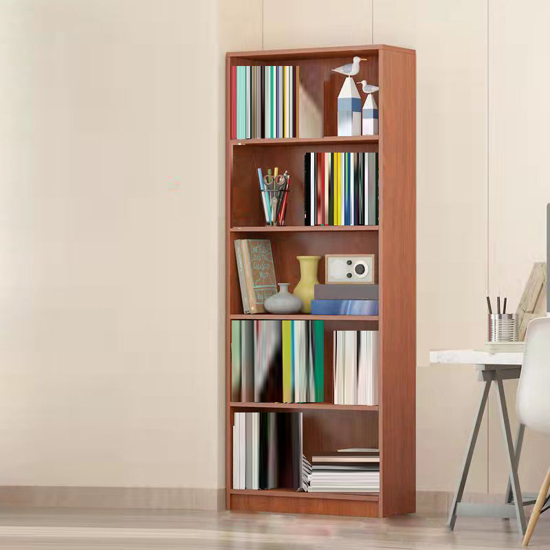 Modern Closed Back Standard Bookshelf Engineered Wood Bookcase