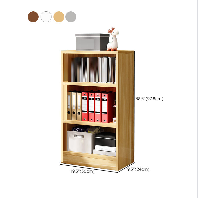 Modern Closed Back Standard Bookshelf Engineered Wood Bookcase