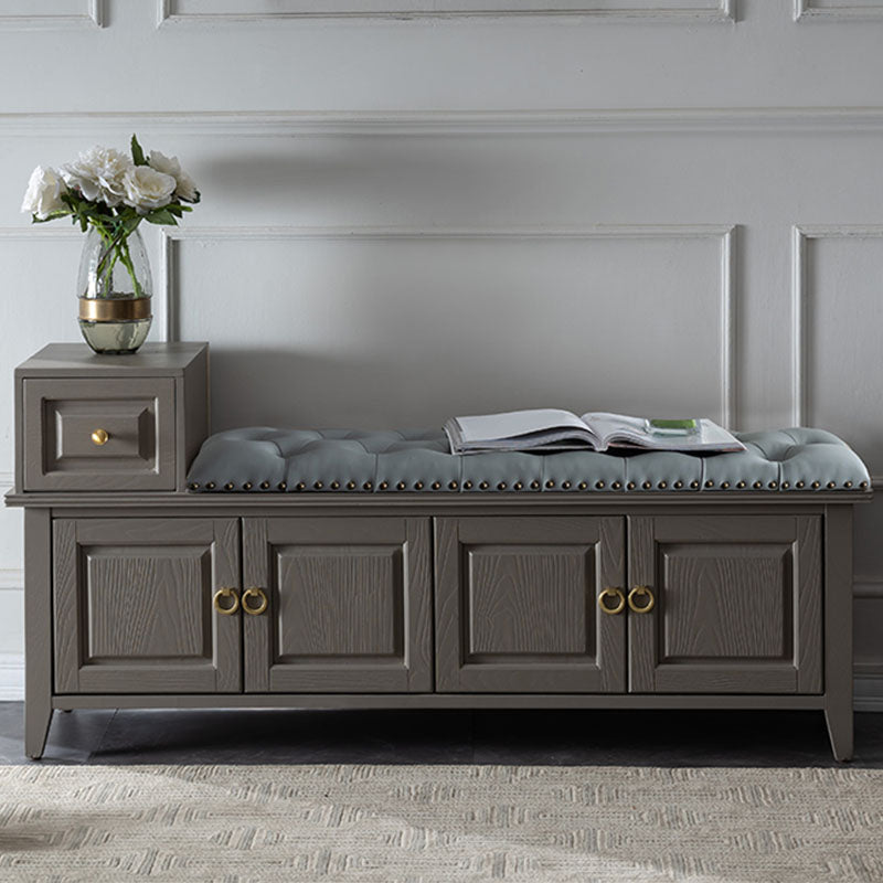 Panca in legno massiccio panca tradizionale sedile con rivestimento